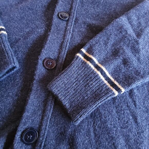 Womens Harry Potter Hufflepuff Scottish Wool Button Cardigan Sweater Size Large - Picture 5 of 8